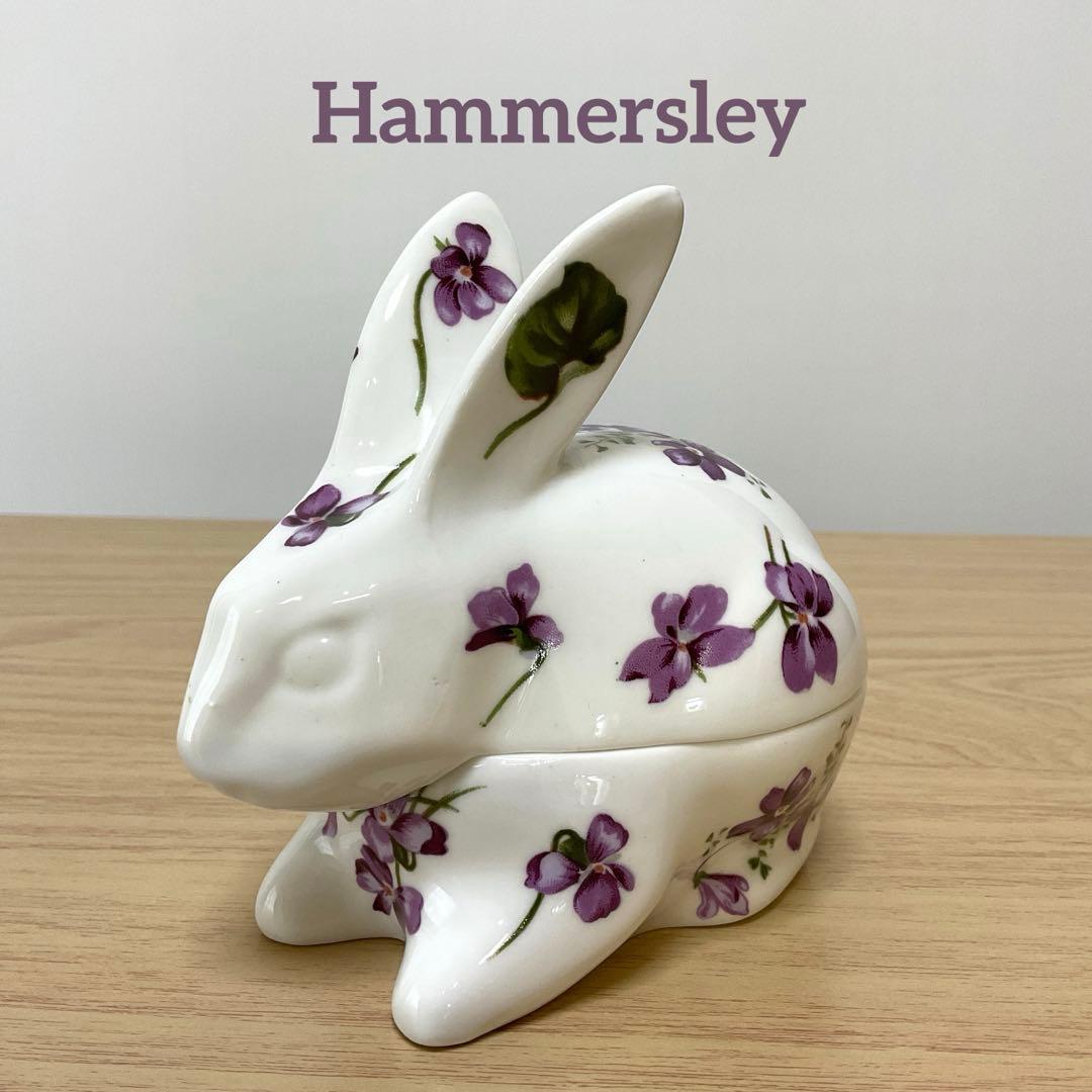 イギリス　ハマースレイ　うさぎ　トリンケットボックス　小物入れ　大きなサイズ イギリスの小物入れ/トリンケットボックス | 英国アンティーク雑貨通販