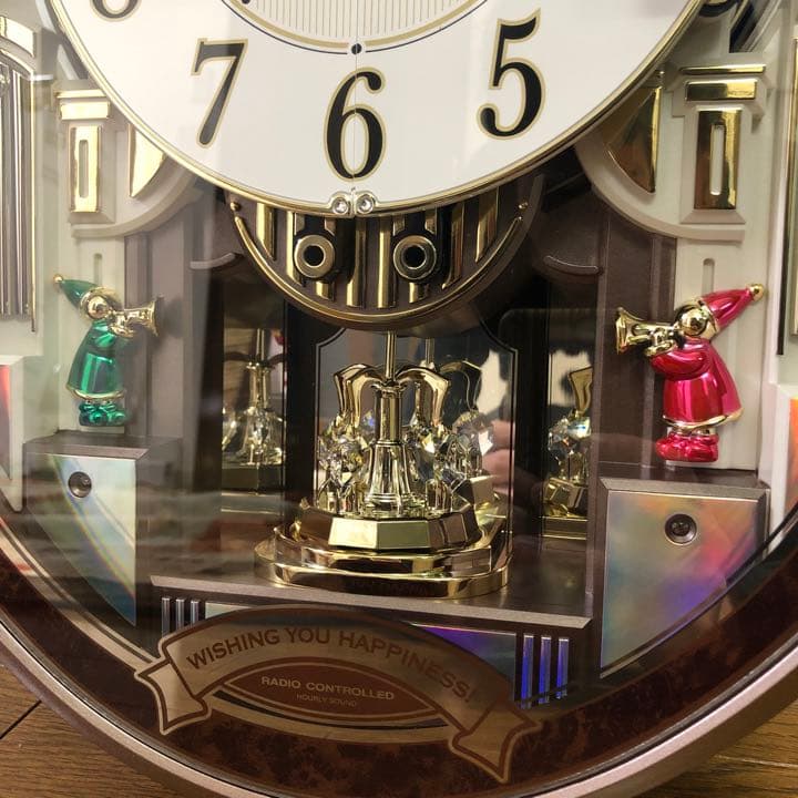 からくり時計 スモールワールド アルディ 4MN545RH23 リズム時計