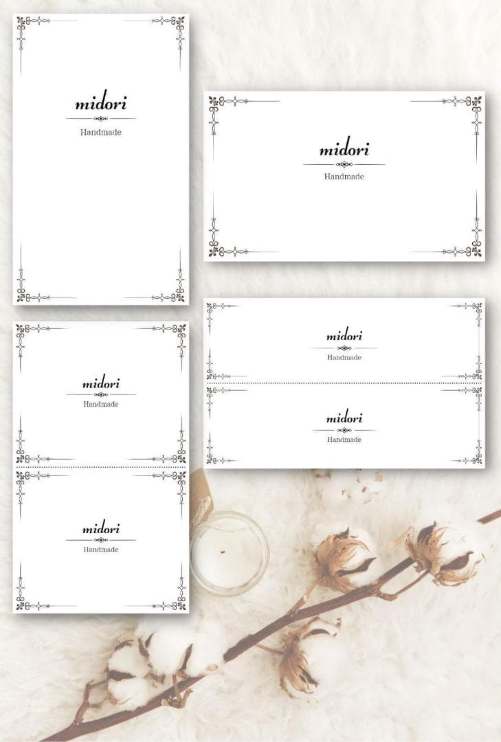 ショップカード アクセサリー台紙 サンキューカード 名刺 No.200 片面100枚】名刺 ショップカード サンキューカード アクセサリー台紙