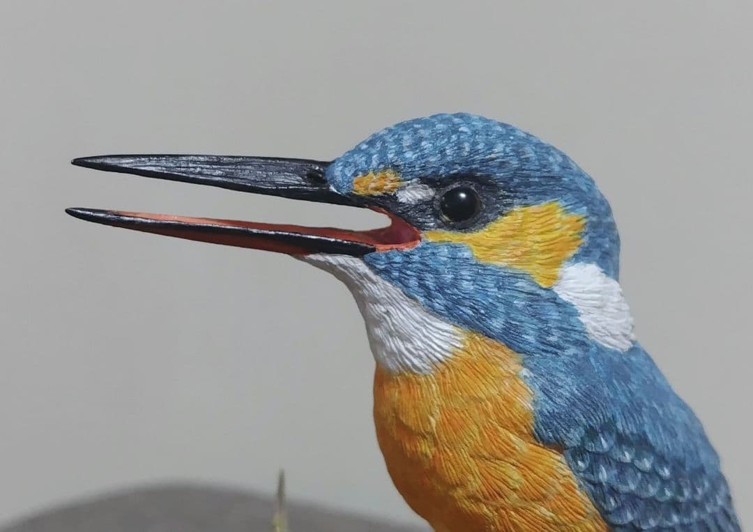 バードカービング　\"カワセミ”