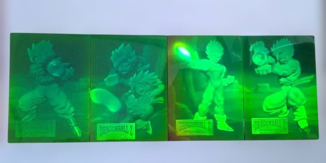 【超希少】　ドラゴンボールカード ホログラム 4枚セット 3d早い者勝ち 激レア 当時物 ドラゴンボールトカードセット 3Dホログラム - メルカリ