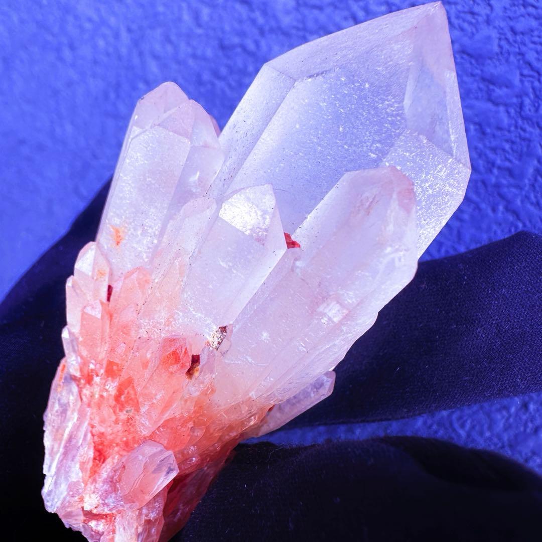 爆アレ❗️可愛いピンク♡超綺麗マダガスカル産パイナップルピンククラスターA1489