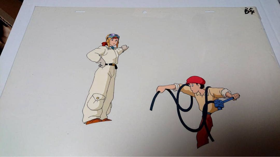 ジブリ　セル画　紅の豚　フィオ　宮崎駿　岡村明美　原画　動画　直筆イラスト　レア ジブリセル画紅の豚フィオ宮崎駿岡村明美原画動画直筆イラストレア