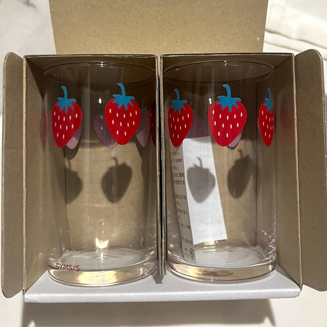 新品未使用】矢沢あい展＊NANA＊いちごデザイン グラス2個セット
