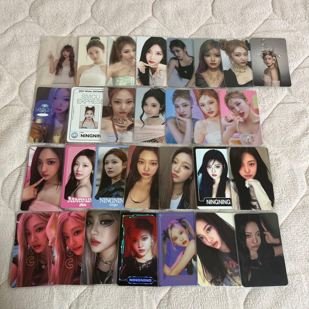 aespa ニンニン トレカ ラントレ セット まとめ売り 特典 md - メルカリ