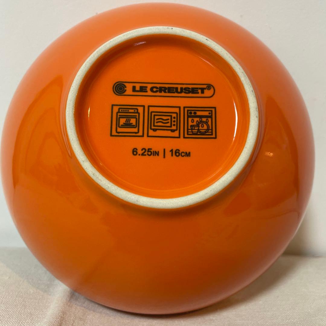 《新品》オレンジ ルクルーゼ シリアルボウル＆ラウンドディッシュ