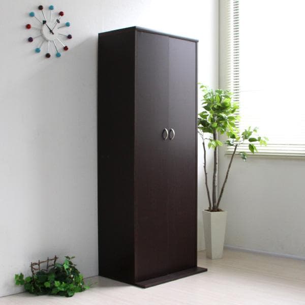 《新品・送料無料》《日本製》ＤＶＤ・ＣＤ・コミック書棚ストッカー収納庫 ブラウン