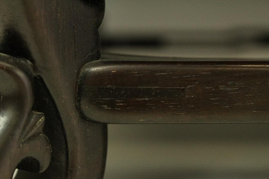 唐木 紫檀 刻装飾 四方 香炉台 重厚 64.5cm×42.5cm(LC394)