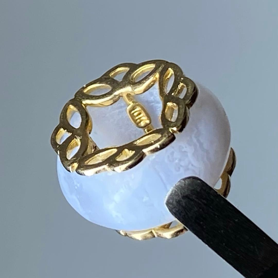 K18/K10刻印 ラベンダー翡翠 アクセ3点 1.7g 東キ7-0912☆2F