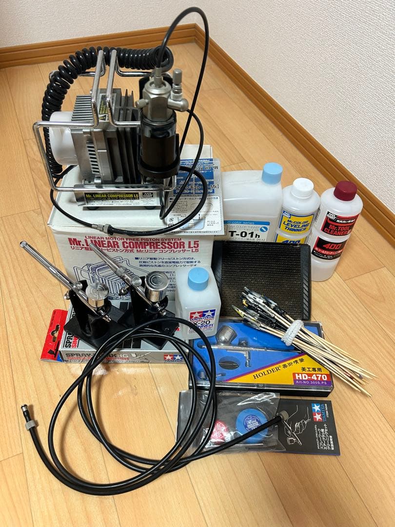 Mr. LINEAR COMPRESSOR L5 付属品多数タミヤエアブラシ等。 Amazon.co.jp: GSIクレオス Mr.リニアコンプレッサー L5 ホビー用塗装