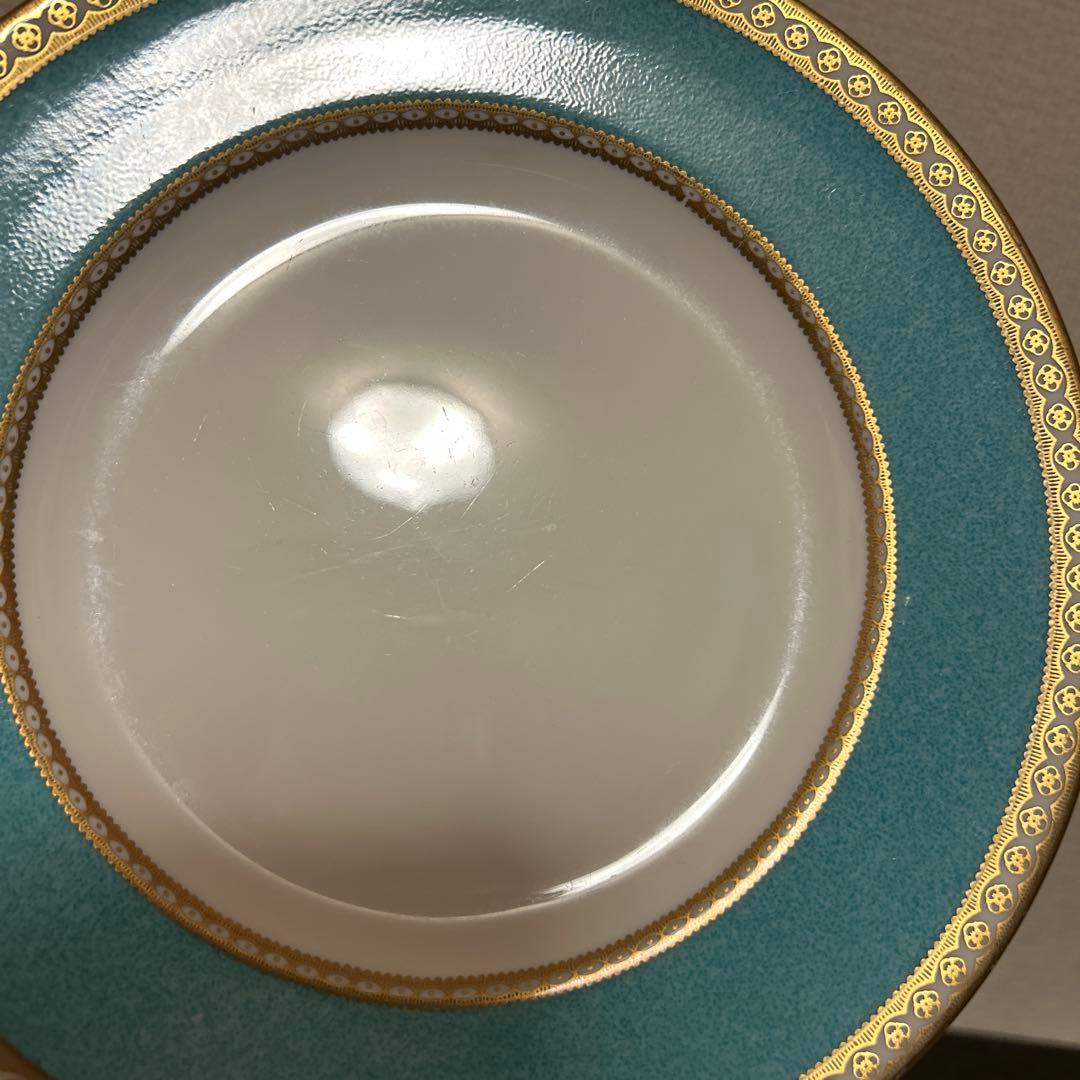 ウェッジウッド　ユーランダー　ターコイズ　デザートプレート　20.5cm