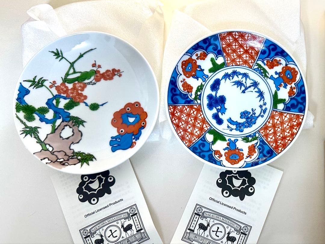 大阪万博限定コラボ ミャクミャク 豆皿 有田焼 中川政七商店 2種セット 新品 大阪万博限定コラボ ミャクミャク 豆皿 有田焼 中川政七商店 2種セット