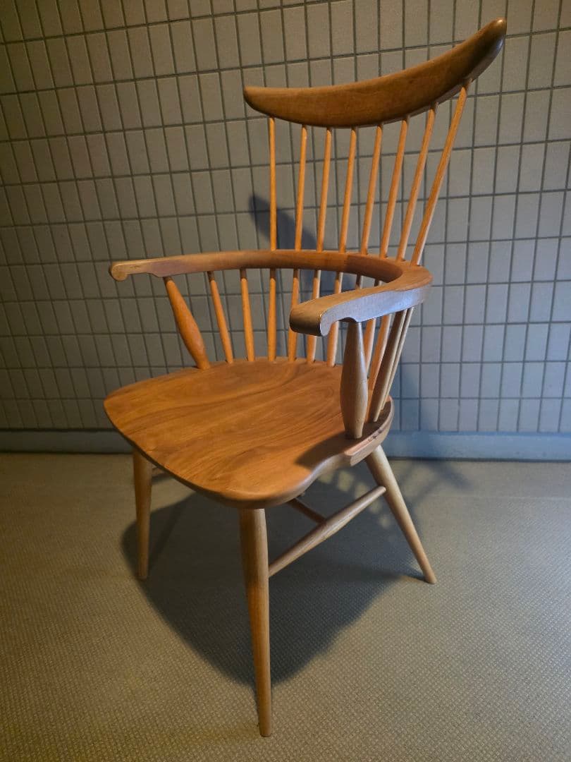 高山ウッドワークス　コームバックアームチェア/ダイニングチェア コムバック アームチェア ダイニングチェア ハイバック ウォールナット