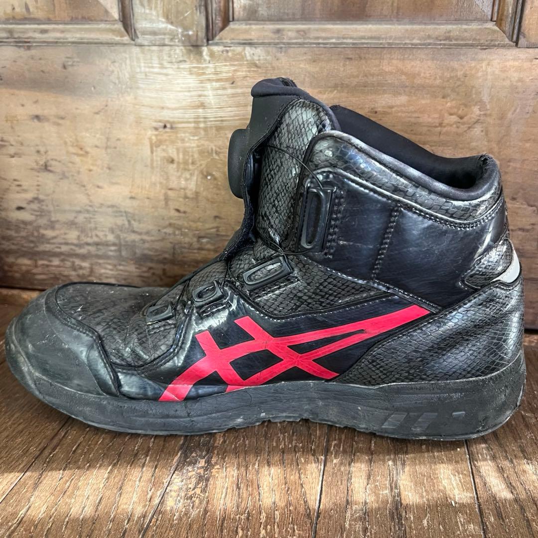 アシックス ウィンジョブ安全靴 CP304 クランベリー 27.5cm