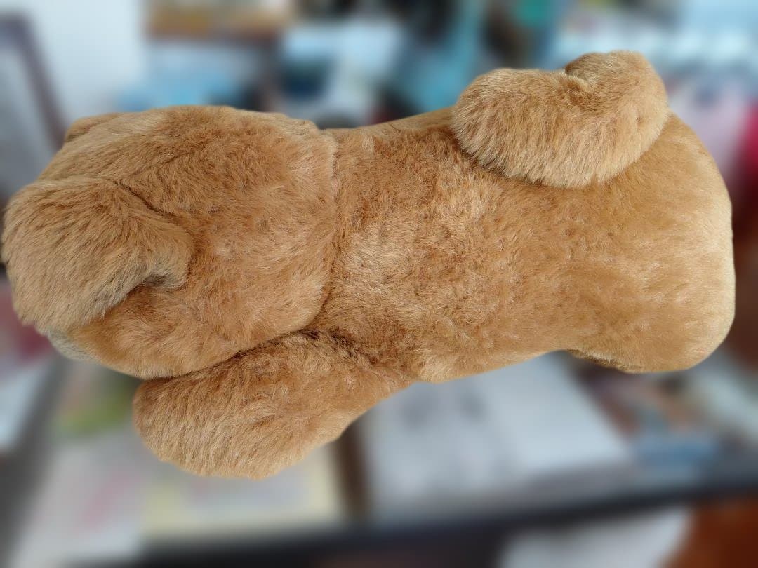 三英】昭和 レトロ 特大 チャウチャウ ぬいぐるみ茶色の犬 - メルカリ