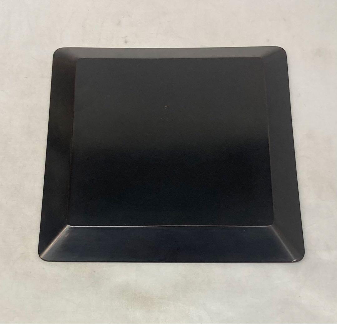 B567b「山崎覚太郎作 小盆」宝船図 共箱 富山 漆芸家 日本芸術院会員