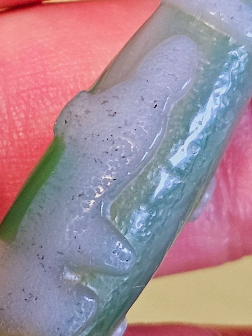 超レア★黒朱砂★緑双観音天珠のブレス