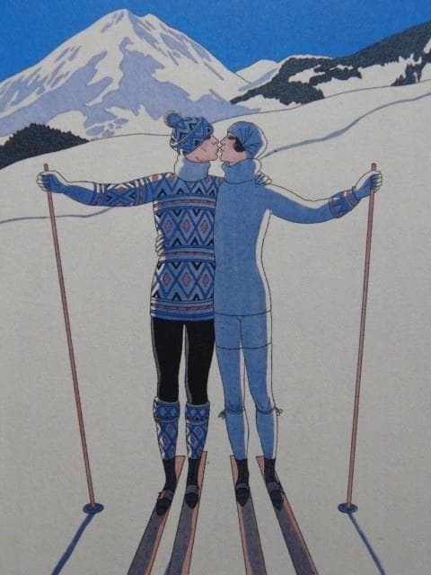 ジョルジュ・バルビエ、希少画集画・特殊紙、新品高級額装付、状態良好