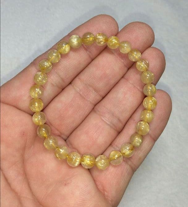 【お買い得】エンジェルヘアルチルクォーツ《２本セット》ブレスレット　良質　美品