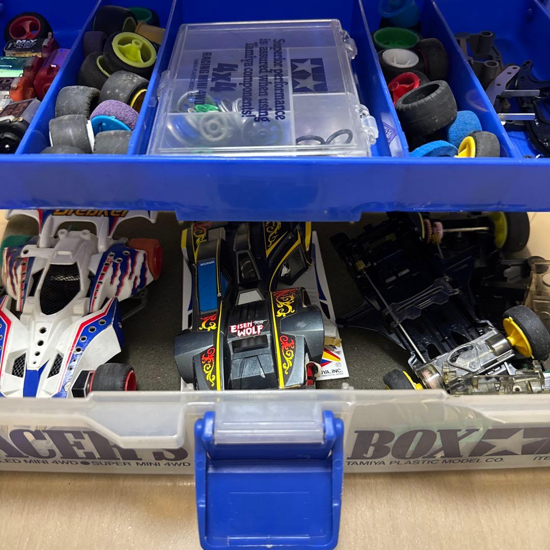 まとめ売りミニ四駆 詰め合わせ＆MINI4WD レーサーズボックス 当時品