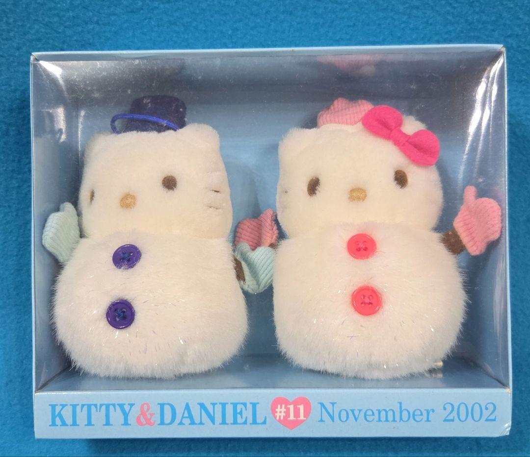 激レア☆vivitix限定☆キティ＆ダニエル☆マンスリーマスコット2002☆11 サンリオ ハローキティ ファインフェイスキャット レインボー