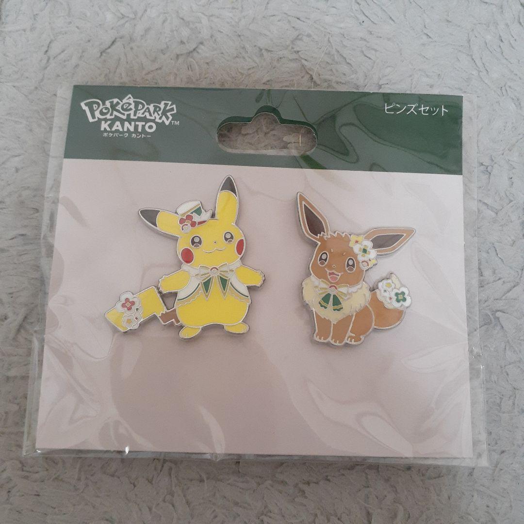 新品未開封 ポケパーク カントー イーブイ ピカチュウ ピンズセット