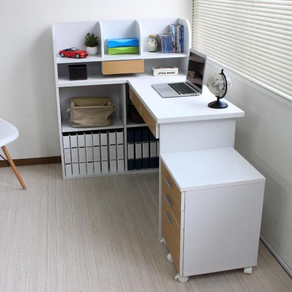 《新品・送料無料》学習机 学習デスク ３WAYレイアウトデスク ３段チェスト