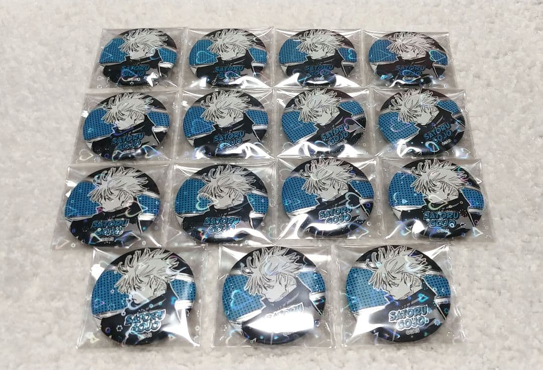 呪術廻戦 上海 限定 デコレクション缶バッジ 五条悟 15個 セット