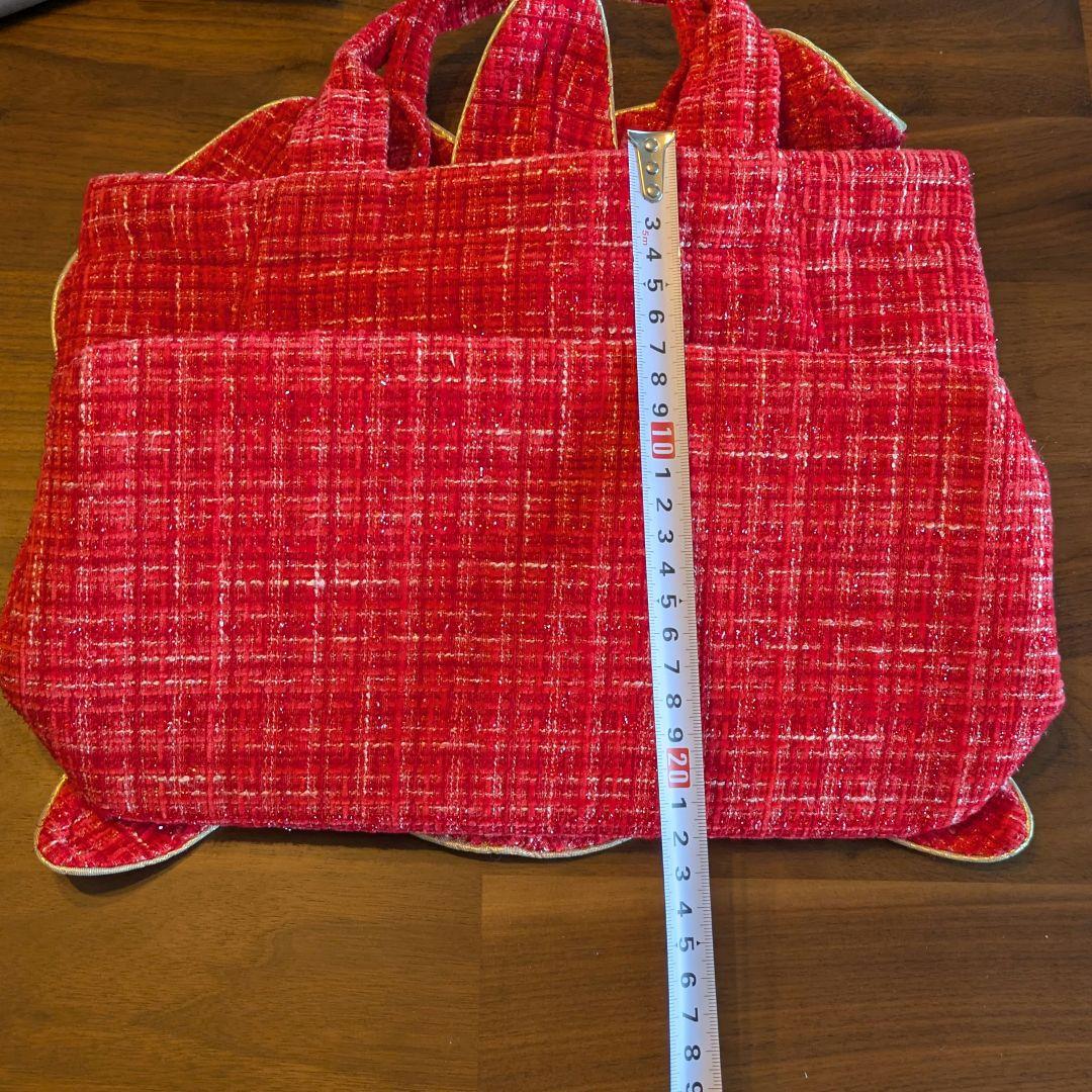 VORAVAJ BANGKOK フェアトレードバッグ　レッド ft -14