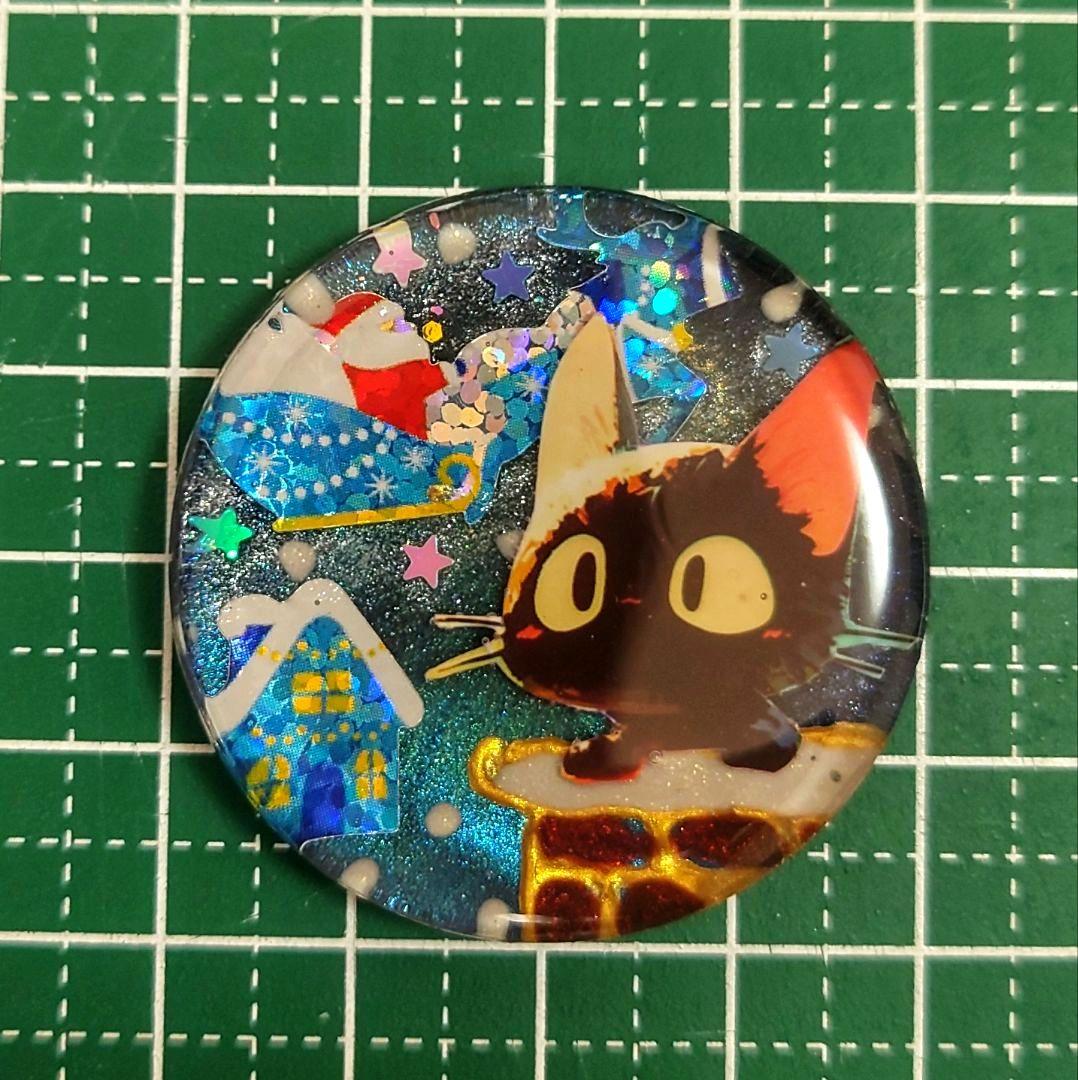 レジン 猫 ヘアゴム ブローチ ポニーフック No.335