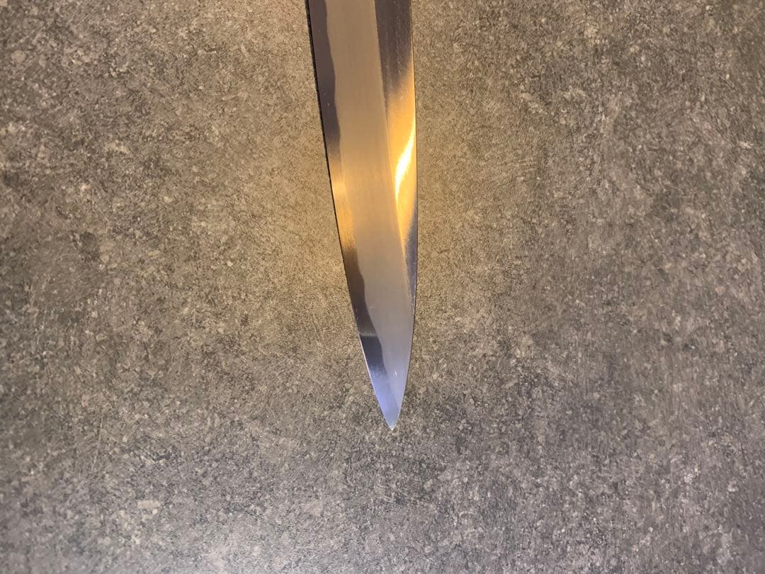 笠原刃物　重廣作　伝統工芸師　池田美和　白ニ鋼　柳刃　300ミリ