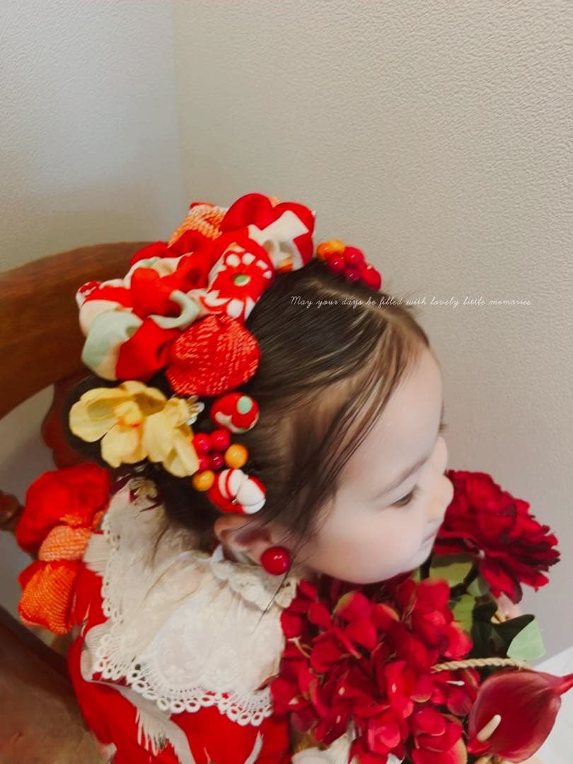 h*r様 七五三 七五三髪飾り ヘッドドレス 着物髪飾り リメイク髪飾り