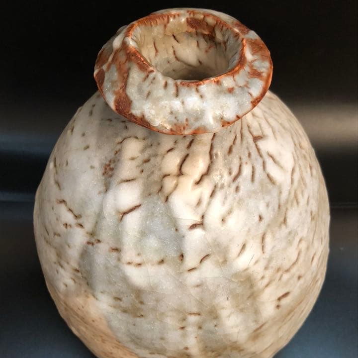 究極の古美術◼️蔵から釉薬ドロドロした凄そうな壺が出て来た！壷、花瓶、花道具、古物 草花文壺｜栃木県立美術館