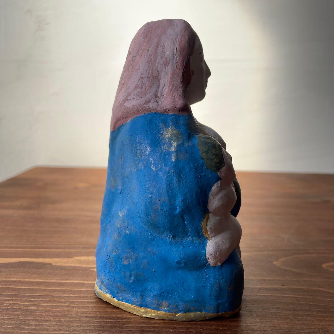 天草土人形 隠れキリシタン 聖母子像 郷土玩具 マリア像 - メルカリ