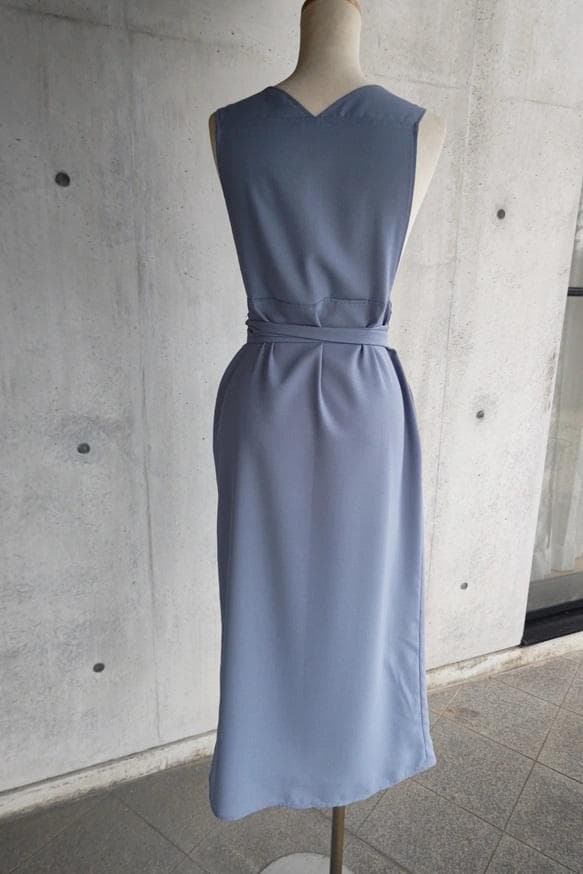 茶道お稽古に最適。羽織ロングエプロン【S-3L/日本製】127100-39