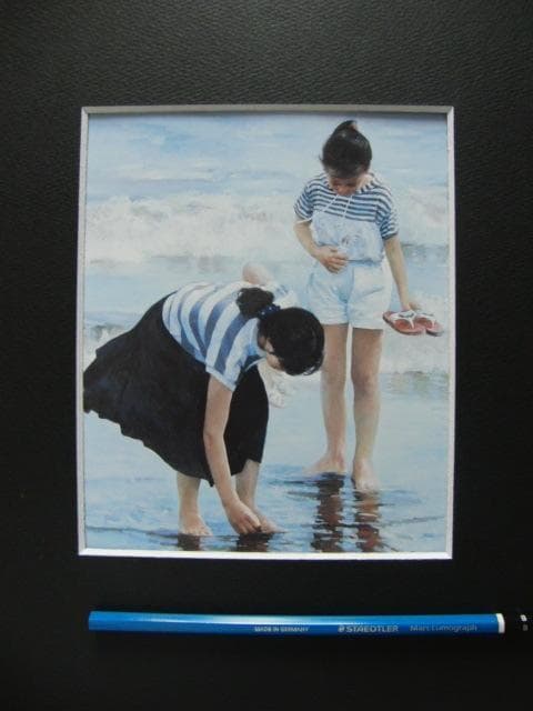 李 志宏 【爽やかな風】 希少画集画、状態良好、新品高級額装付、人気作家