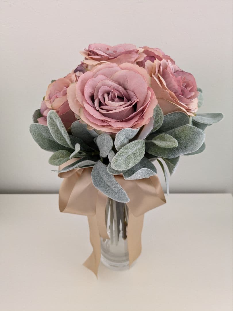 アーティフィシャルフラワーPRIMA プリマ　ブーケ　　《フラワーベース付き》