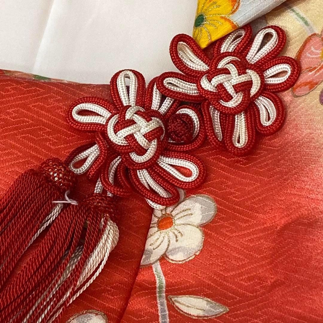 着物と帯 時流】197ys◇3才女の子着物&被布コート+長襦袢バッグセット