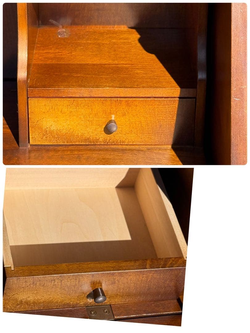 KZ027 【リアルシャビー】カリモク ライティングビューロー コロニアル