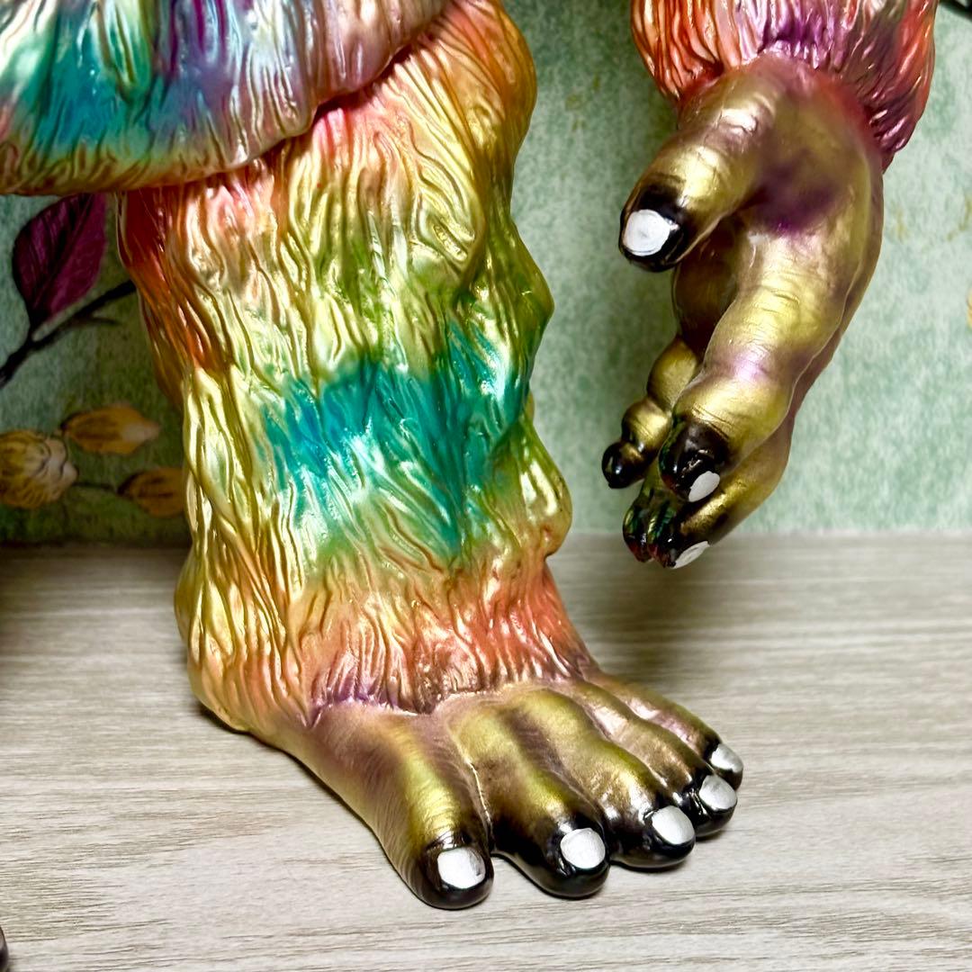 GEEK! 『獣人オメガ 金猿』 カスタム塗装 ソフビ インディーズ 30cm