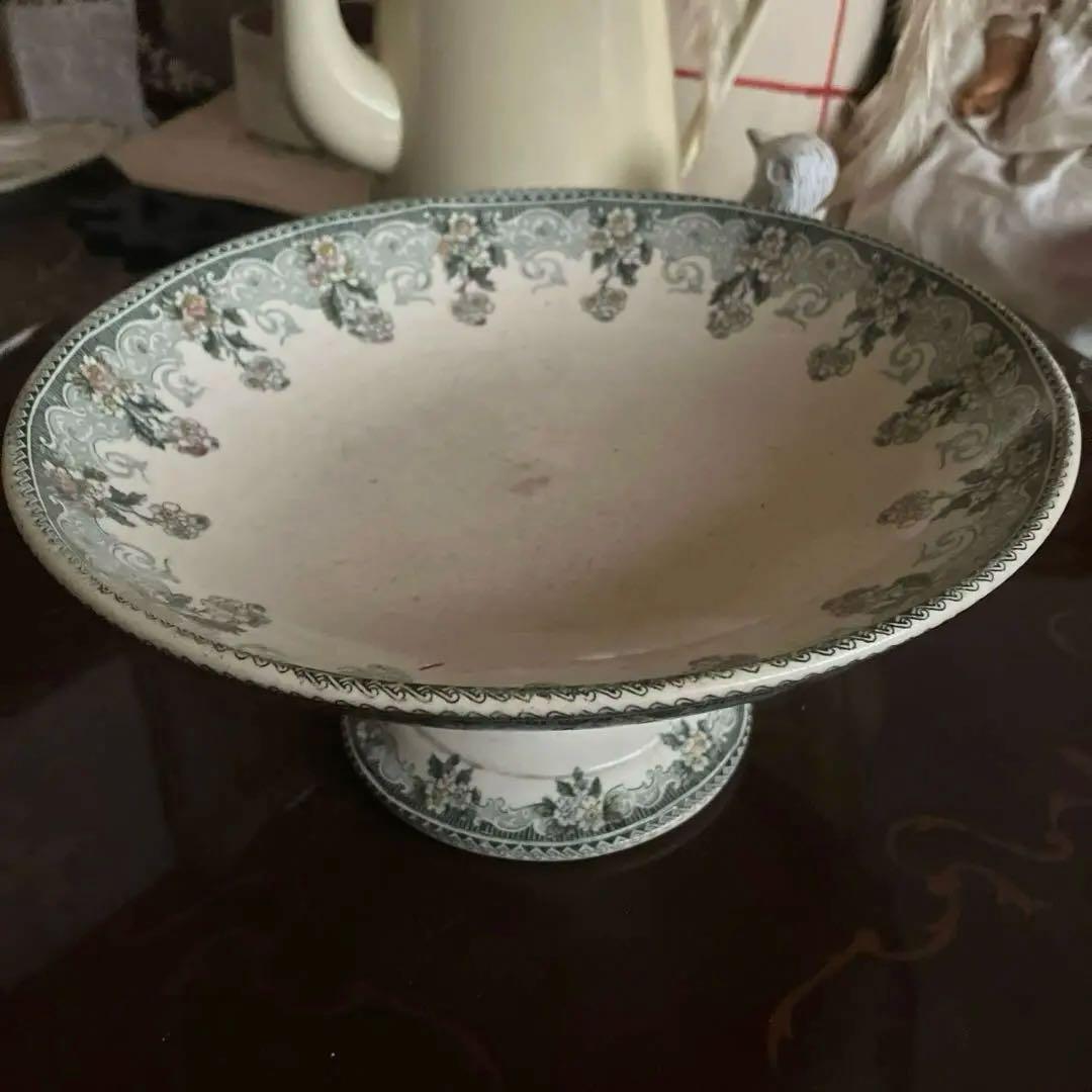 フランスアンティークケーキスタンド　エミール・ブルジョワ　コンポティエ Émile Bourgeois エミール・ブルジョワ アンティーク コンポティエ