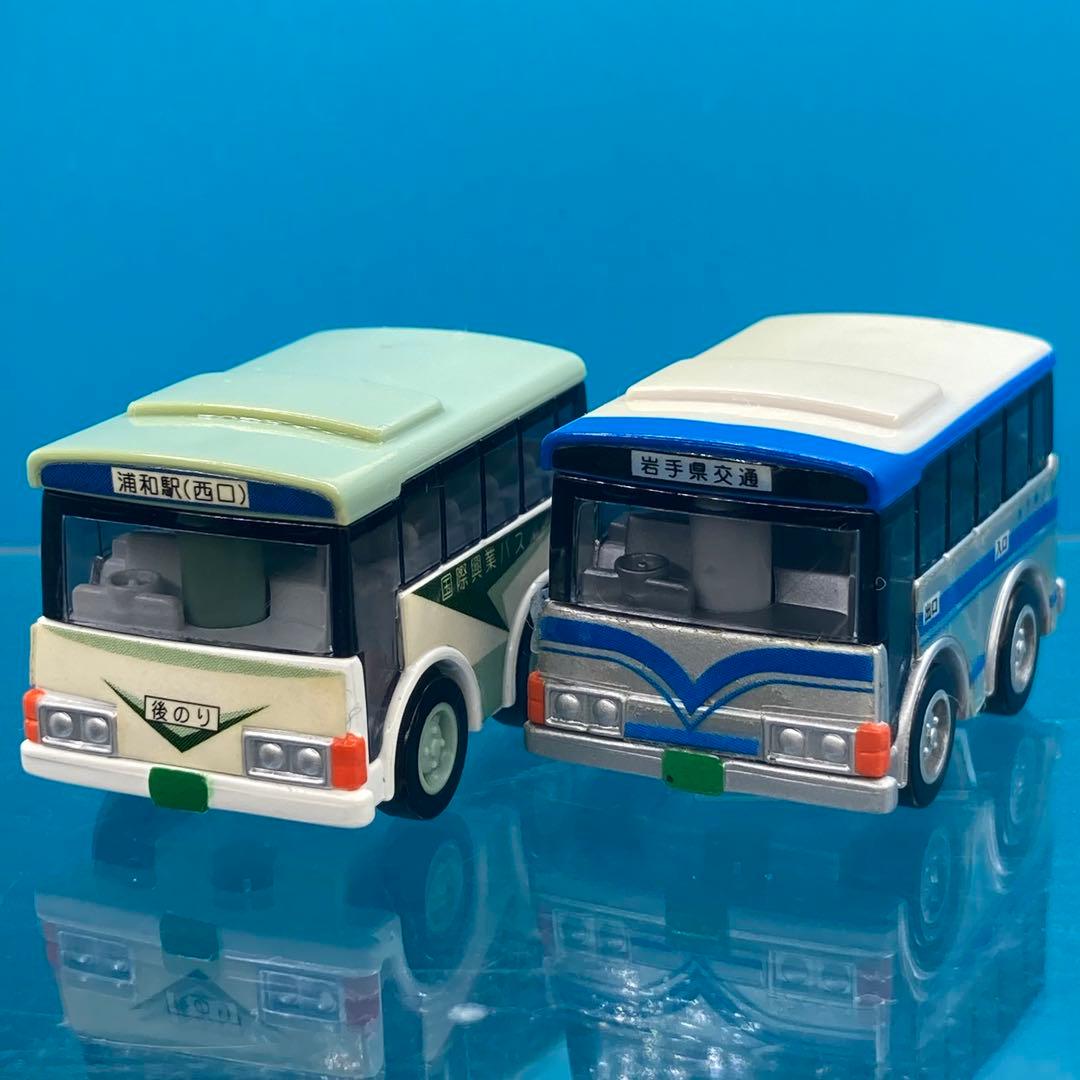 ちびっ子チョロQ バスコレ 2台セット①岩手県交通バス②国際興業バス