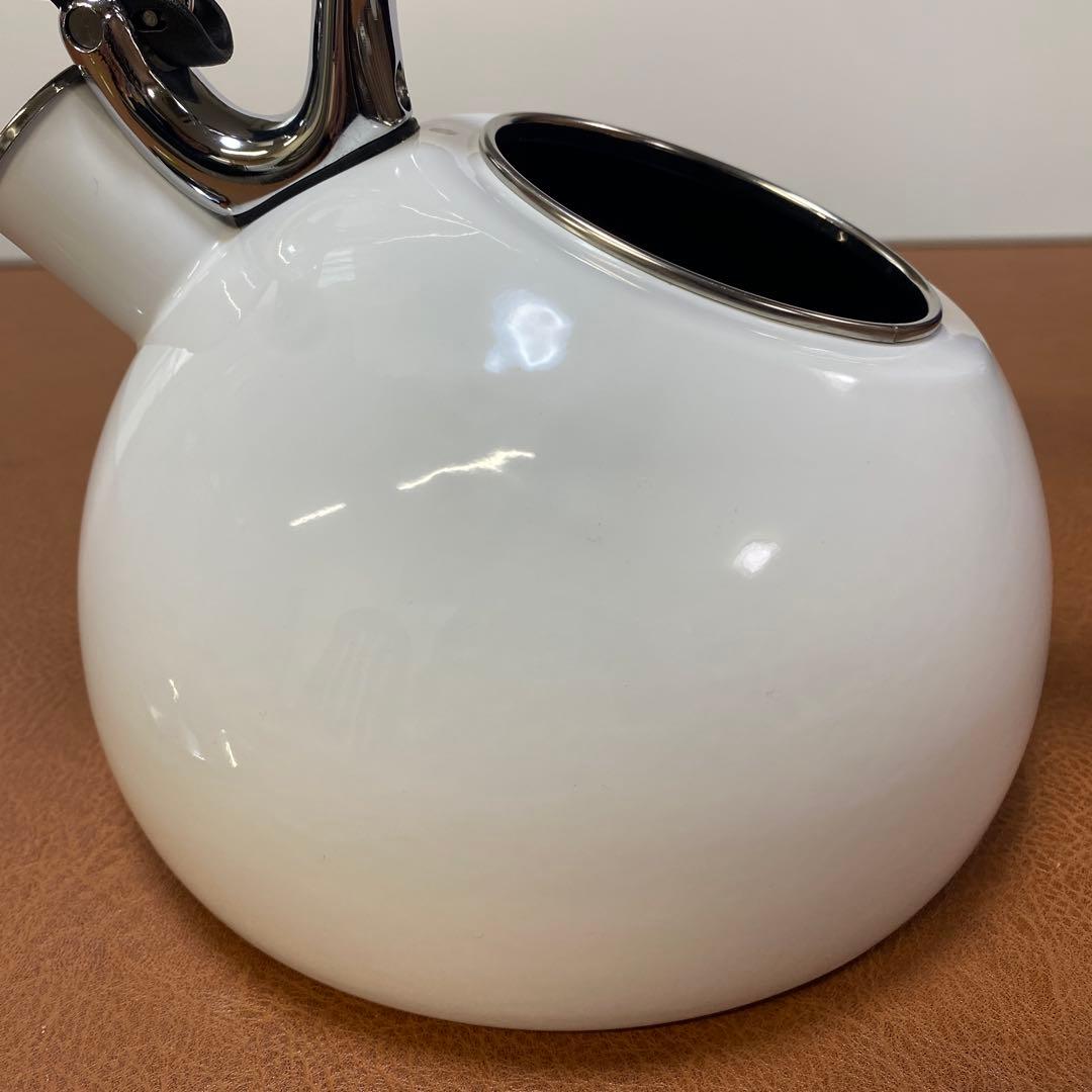 OXO ホーロー 笛吹 ケトル やかん 白 1点 2.2L オクソー ホワイト