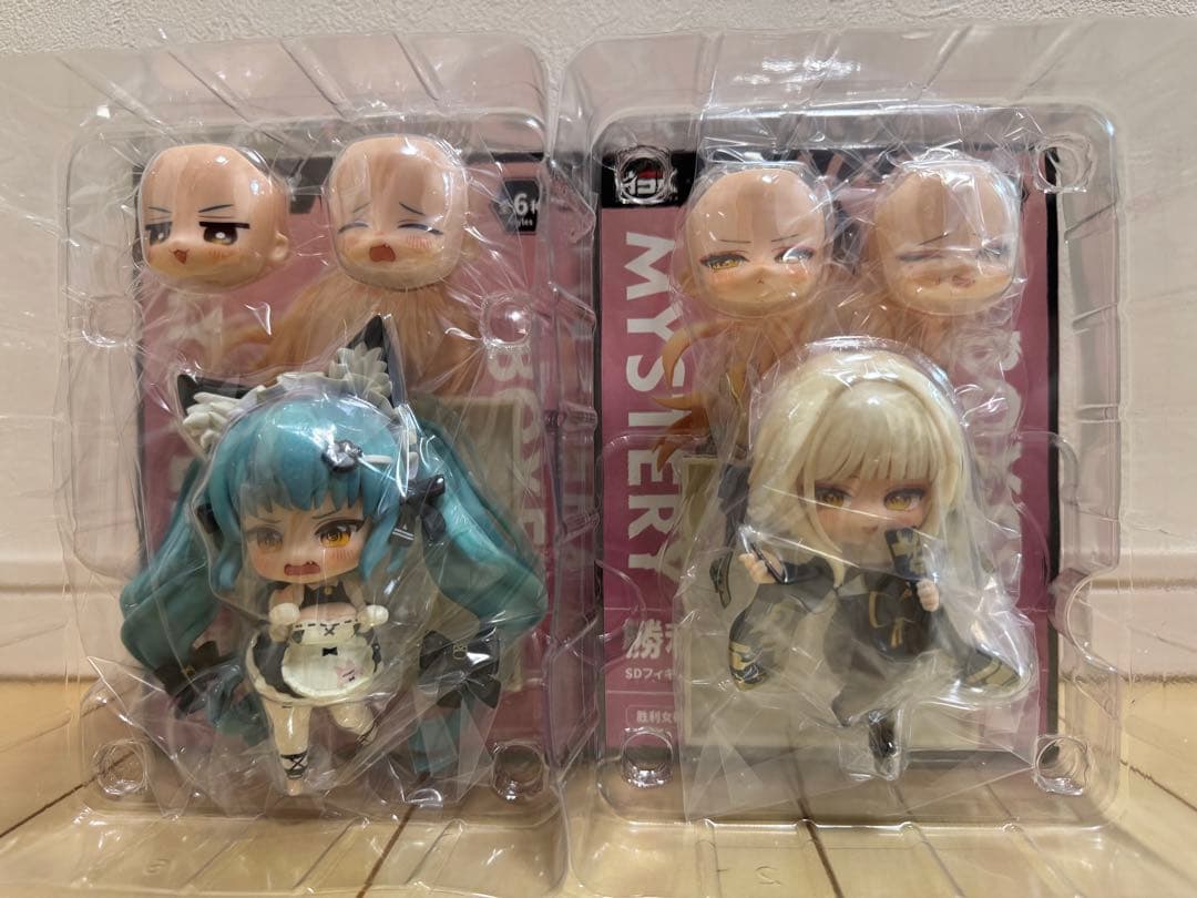 勝利の女神：NIKKE　SDデフォルメフィギュア　プリバティ＋ブランセット 勝利の女神:NIKKE SDキャラがかわいい! デフォルメフィギュア 12月発売!