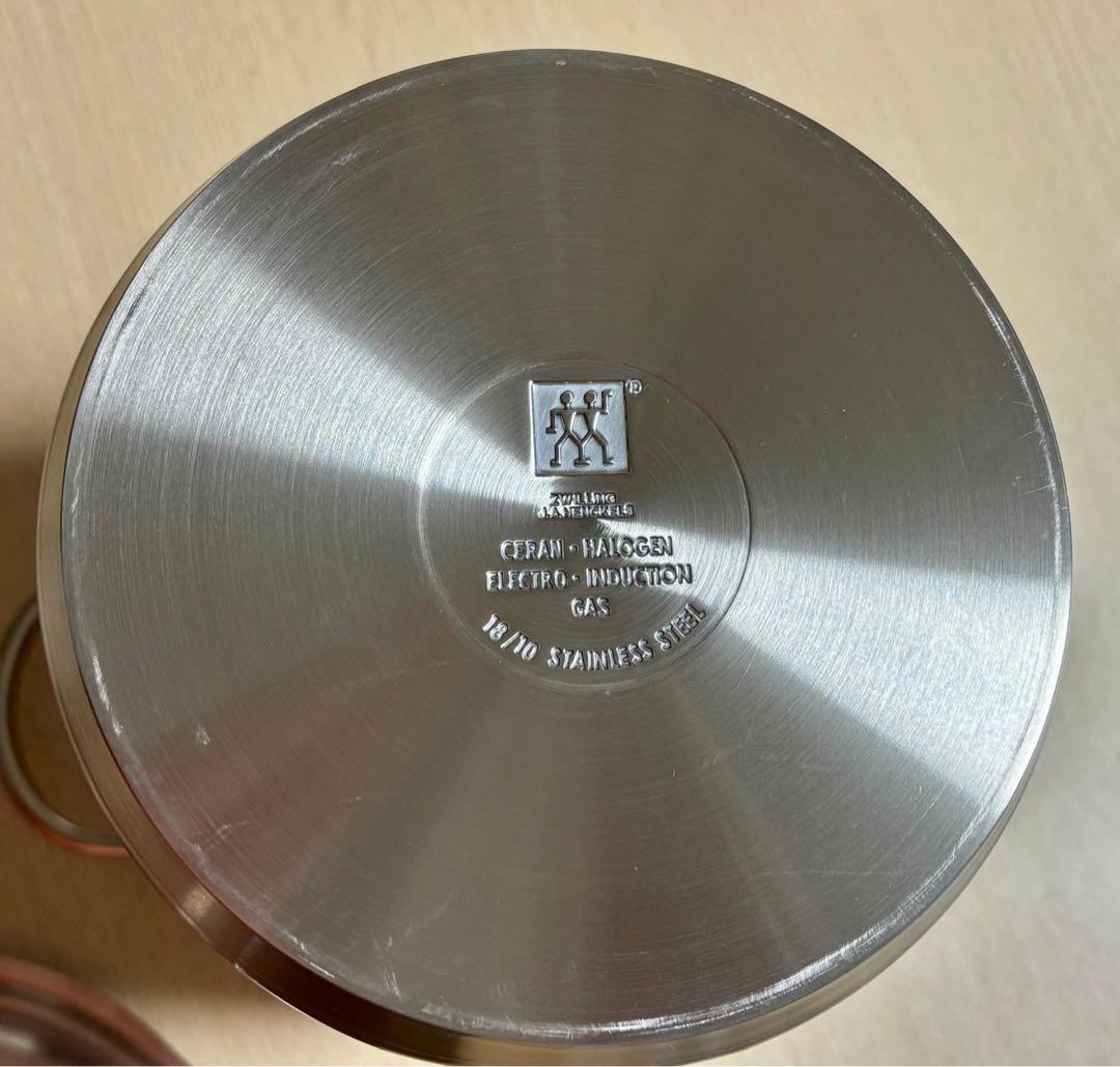 【未使用】ツヴィリング ステンレス深型ポット＋バスケット（4.5L）