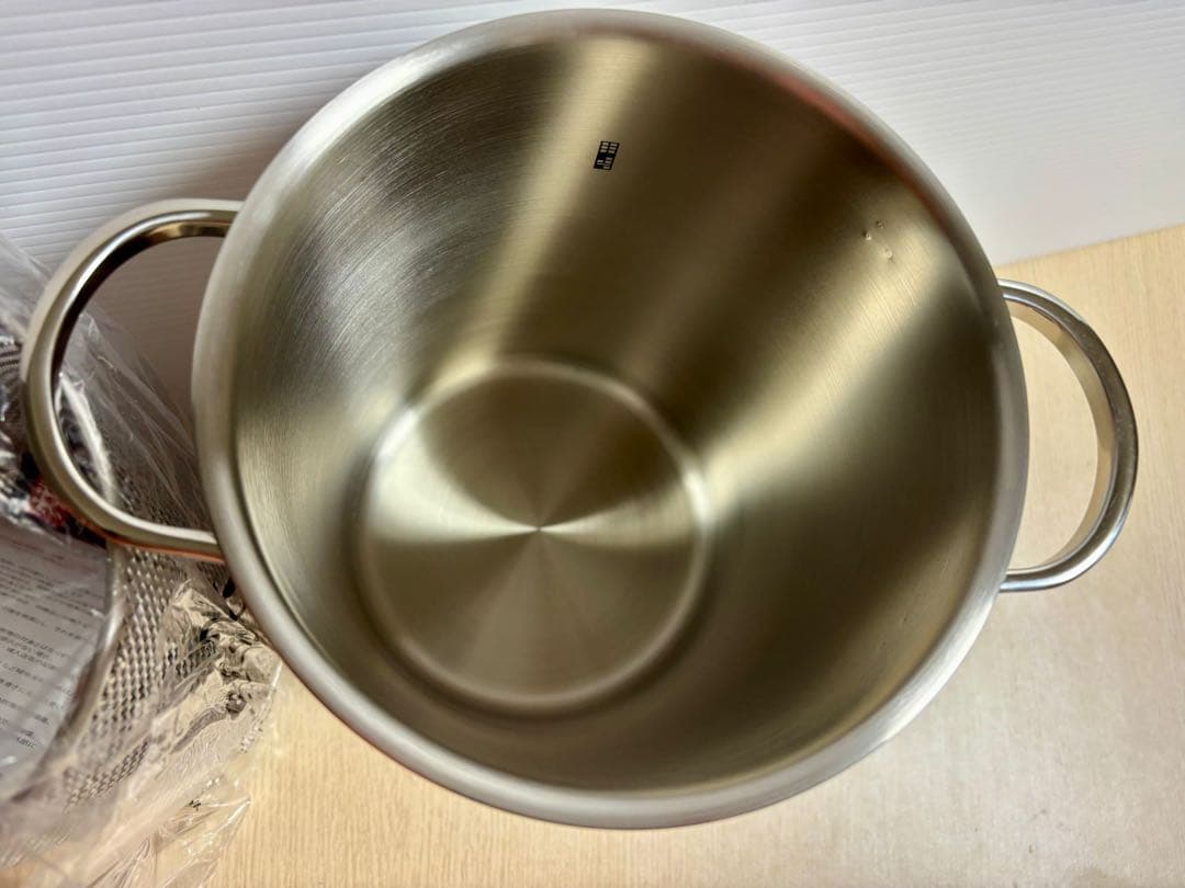 【未使用】ツヴィリング ステンレス深型ポット＋バスケット（4.5L）
