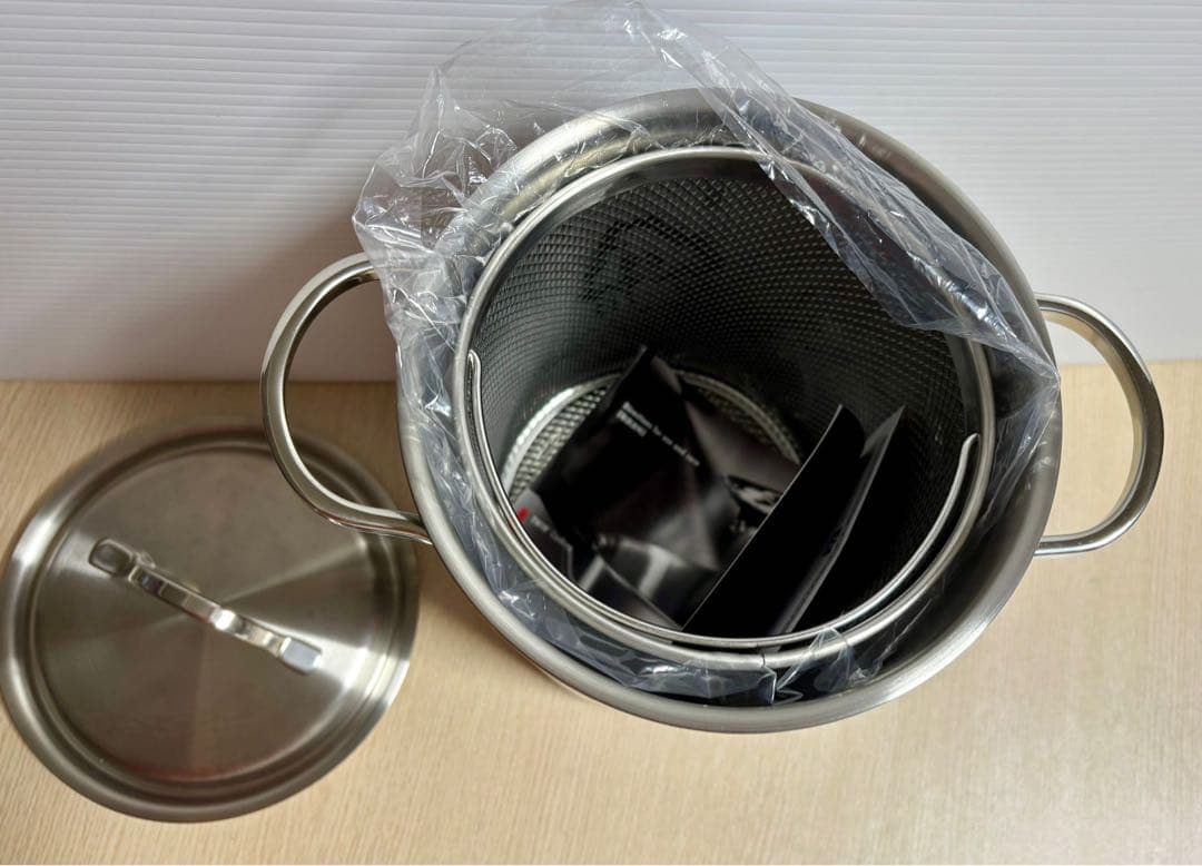 【未使用】ツヴィリング ステンレス深型ポット＋バスケット（4.5L）