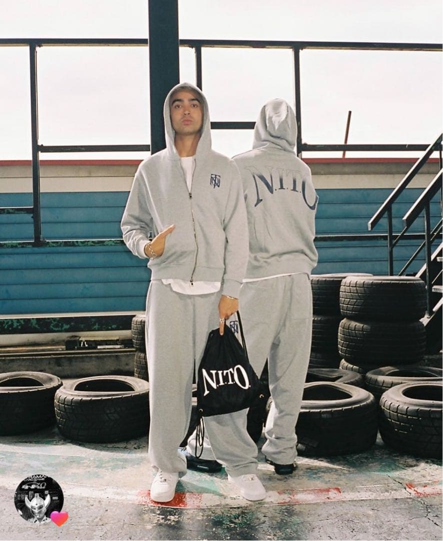 keiju NITOジップパーカースウェットセットアップ - メルカリ