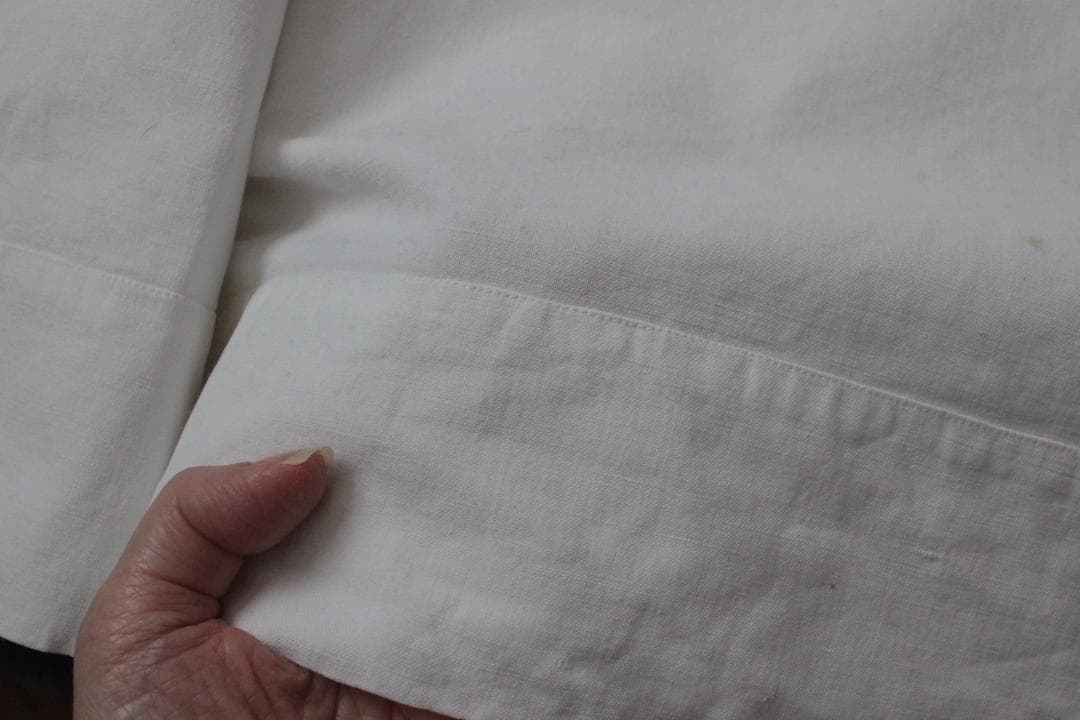 フランスアンティークイニシャルシーツ/モノグラム刺繍 - メルカリ