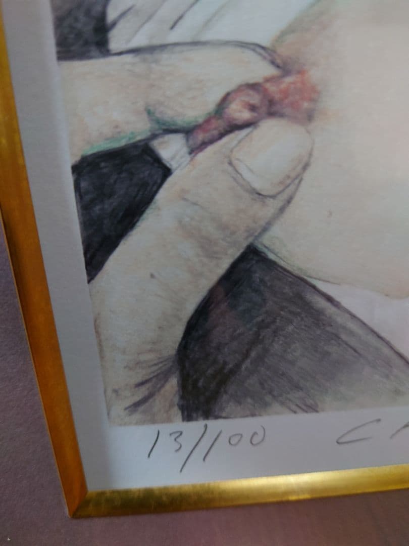 石川吾郎 「CAの女 5」絵画 リトグラフ 真筆